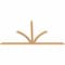 Ekena Millwork Richland Timber Gable Bracket, Western Red Cedar, 108"W x 58"H x 1 1/2"D x 3 1/2"F, 13/12 Pitch GBW108X58X0204RIC00SWR - alternate 5